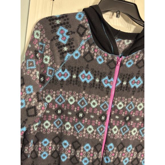 Set Of 2 Cuddl Duds Pajamas, Fleece, Long Sleeve, Zip Closure, Large - Picture 4 of 7